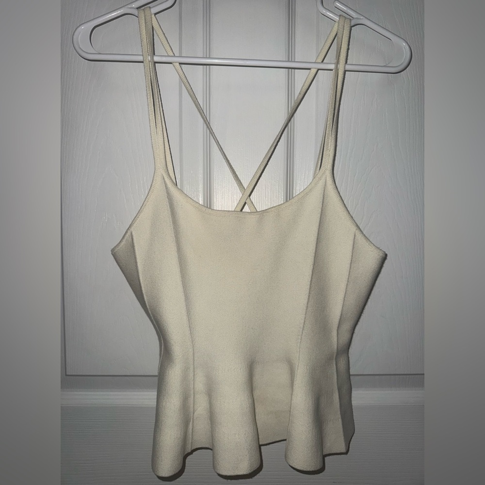 Millibon Cream Cross-Back Camisole